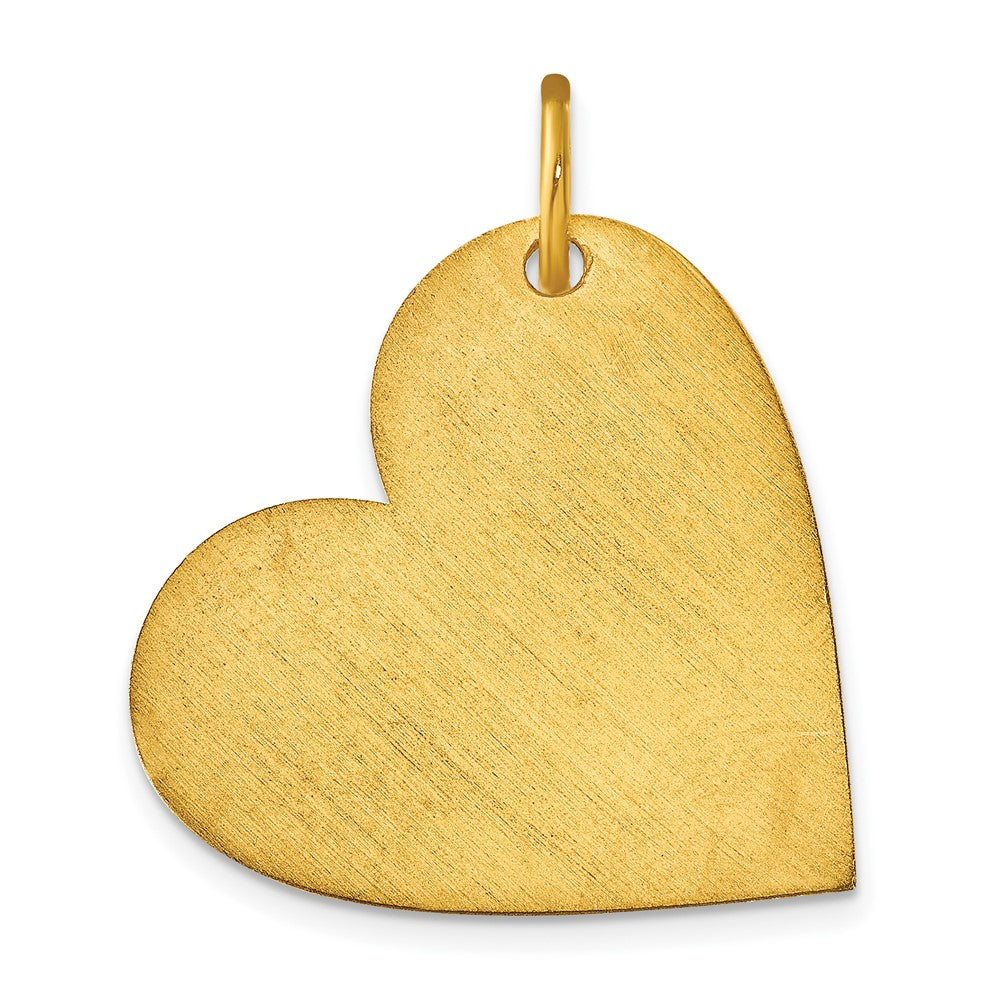 14K Gelbgold 14K Gelbgold Rohling Herz Charm