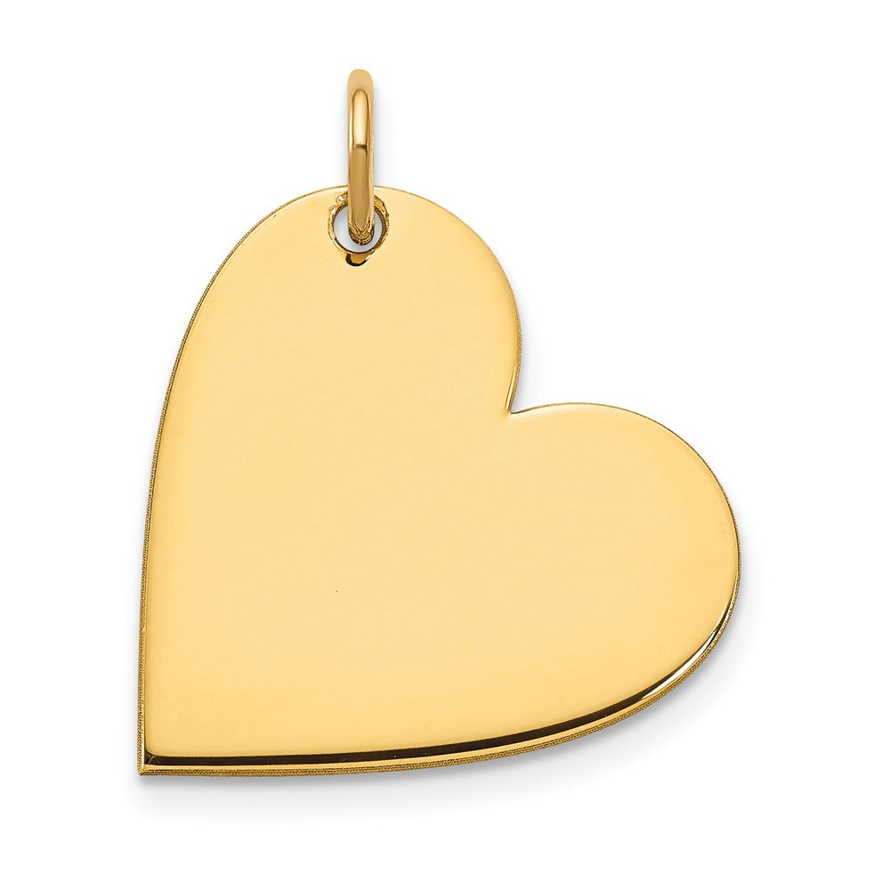 14K Gelbgold 14K Gelbgold Rohling Herz Charm