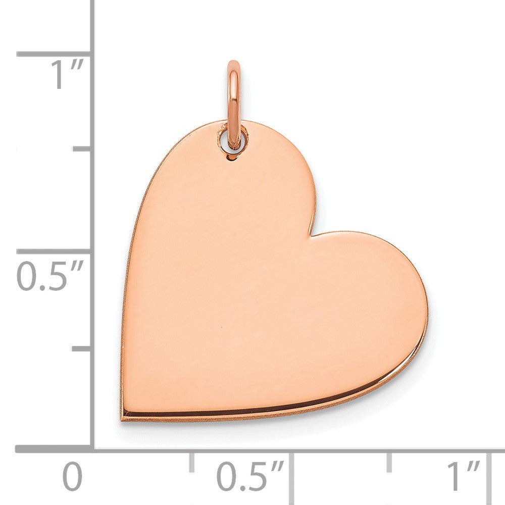 14K Roségold 14K Roségold Rohling Herz Charm