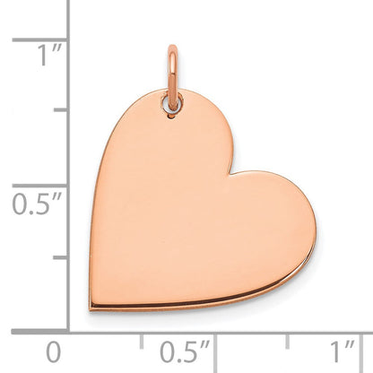 14K Roségold 14K Roségold Rohling Herz Charm