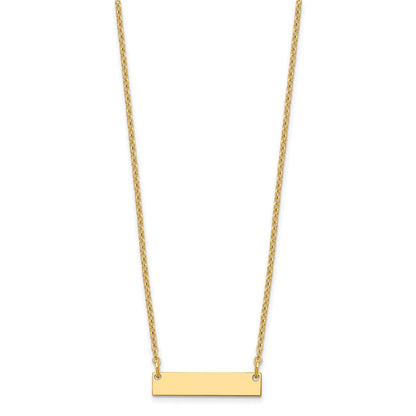Vergoldet Sterlingsilber /gold Klein Rohling Stab Halskette