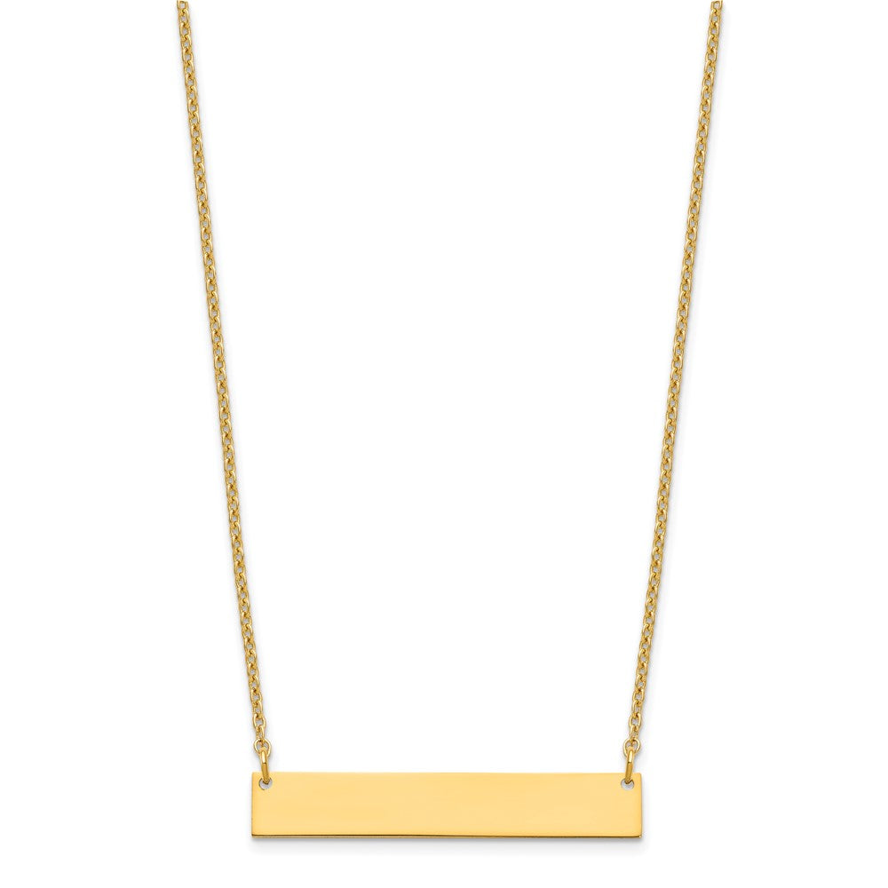 Vergoldet Sterlingsilber /gold Mittel Rohling Stab Halskette