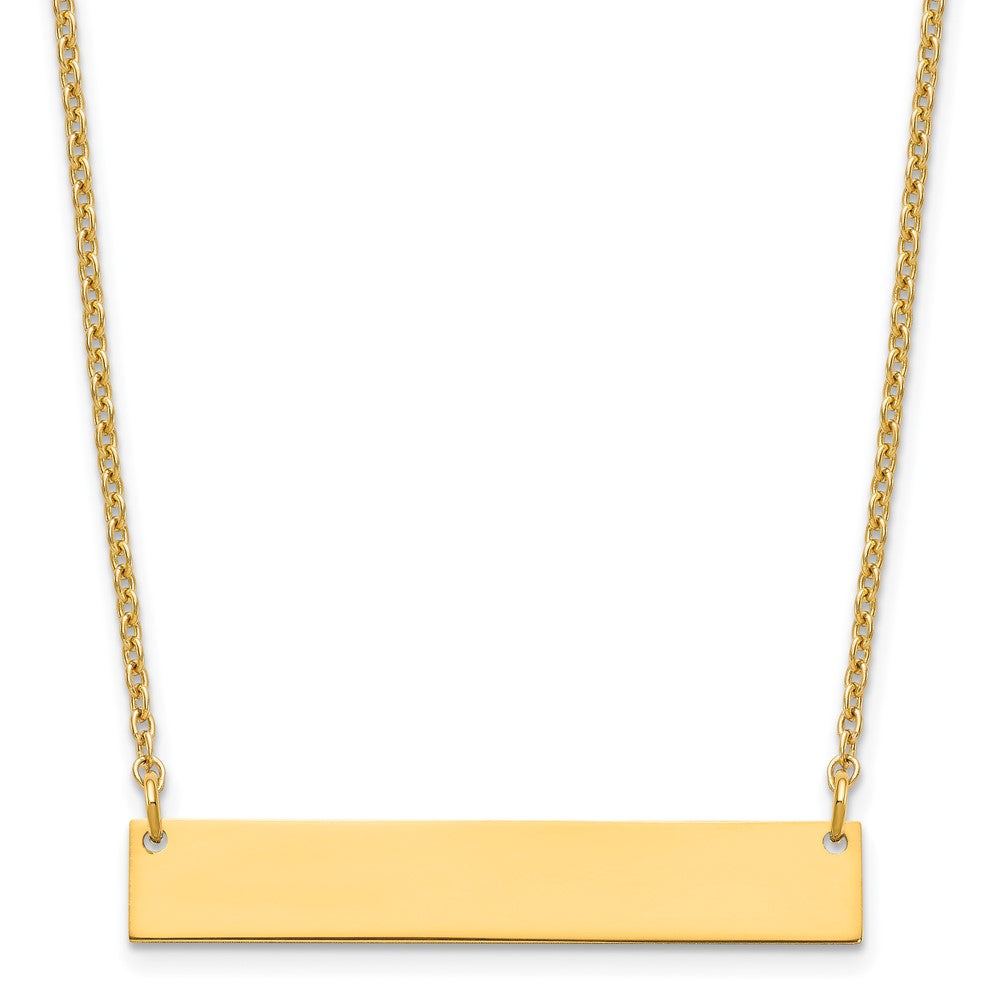 Vergoldet Sterlingsilber /gold Mittel Rohling Stab Halskette