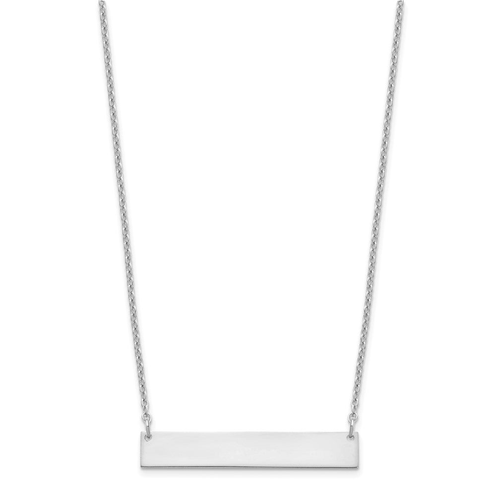 Sterlingsilber Silber/rhodiniert Mittel Rohling Stab Halskette