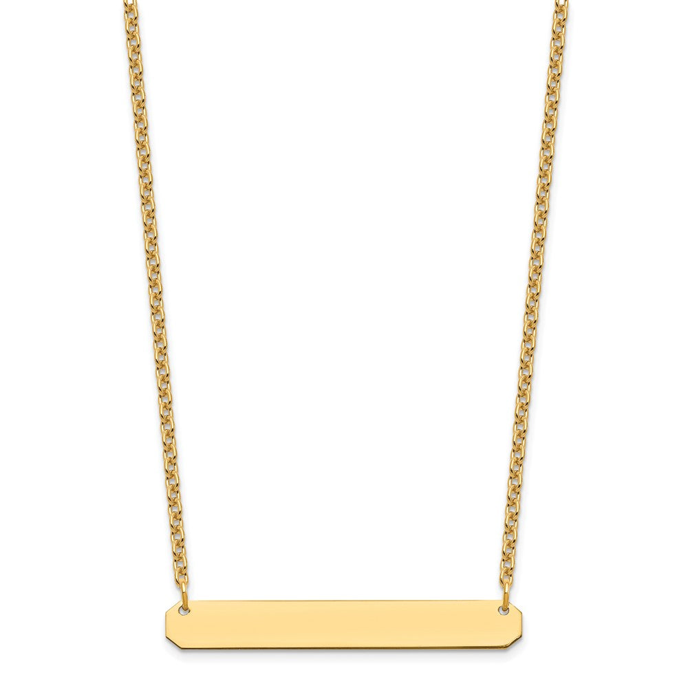 Vergoldet Sterlingsilber /gold Mittel Rohling Stab Halskette