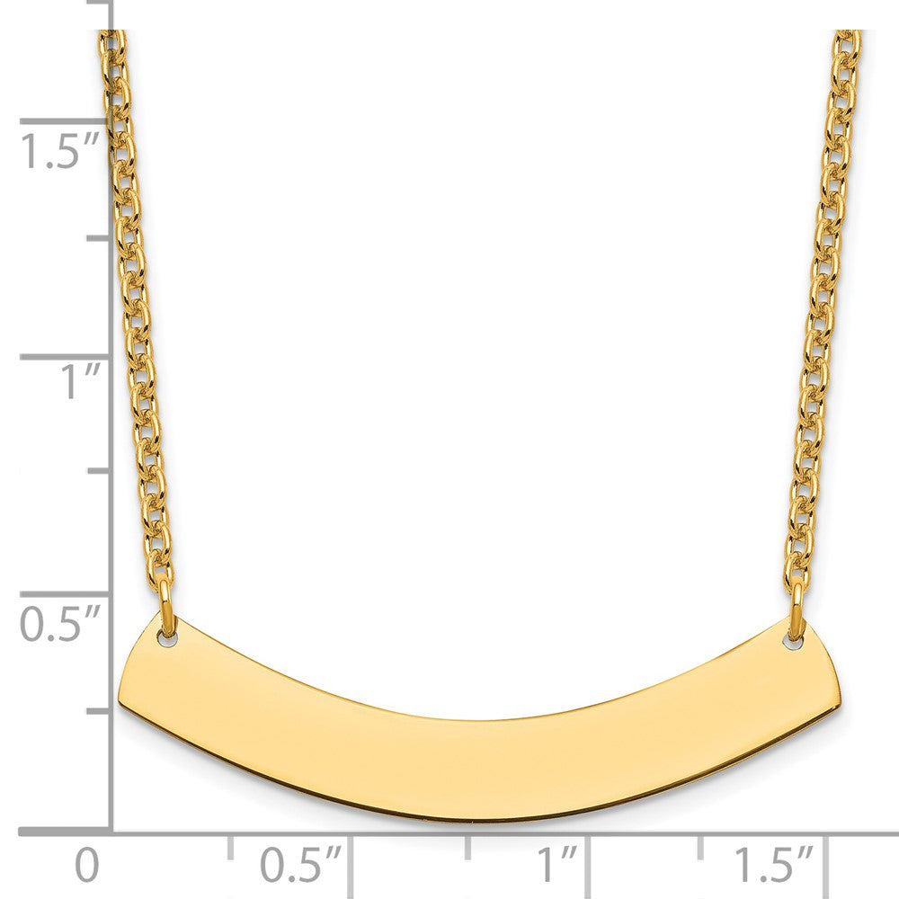 Vergoldet Sterlingsilber /gold Mittel Gebogen Rohling Stab Halskette
