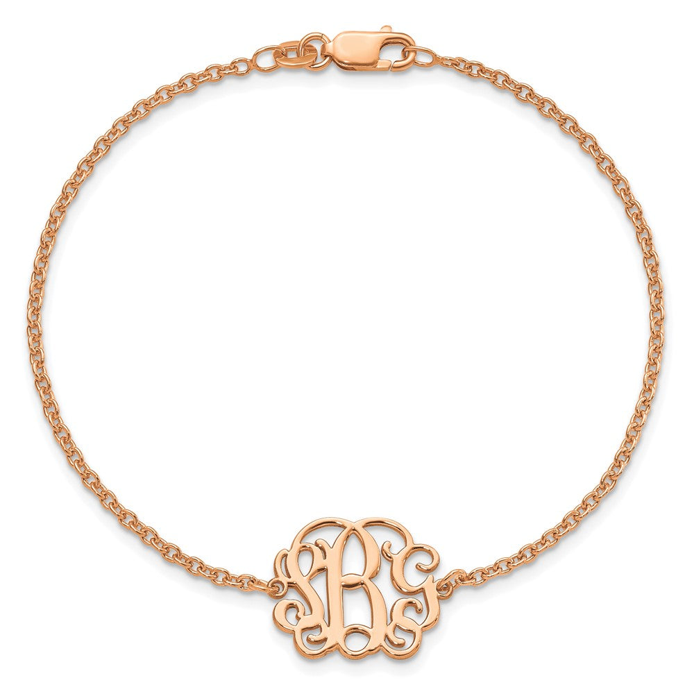 14K Roségold Monogramm Armband