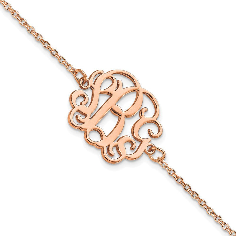 14K Roségold Monogramm Armband