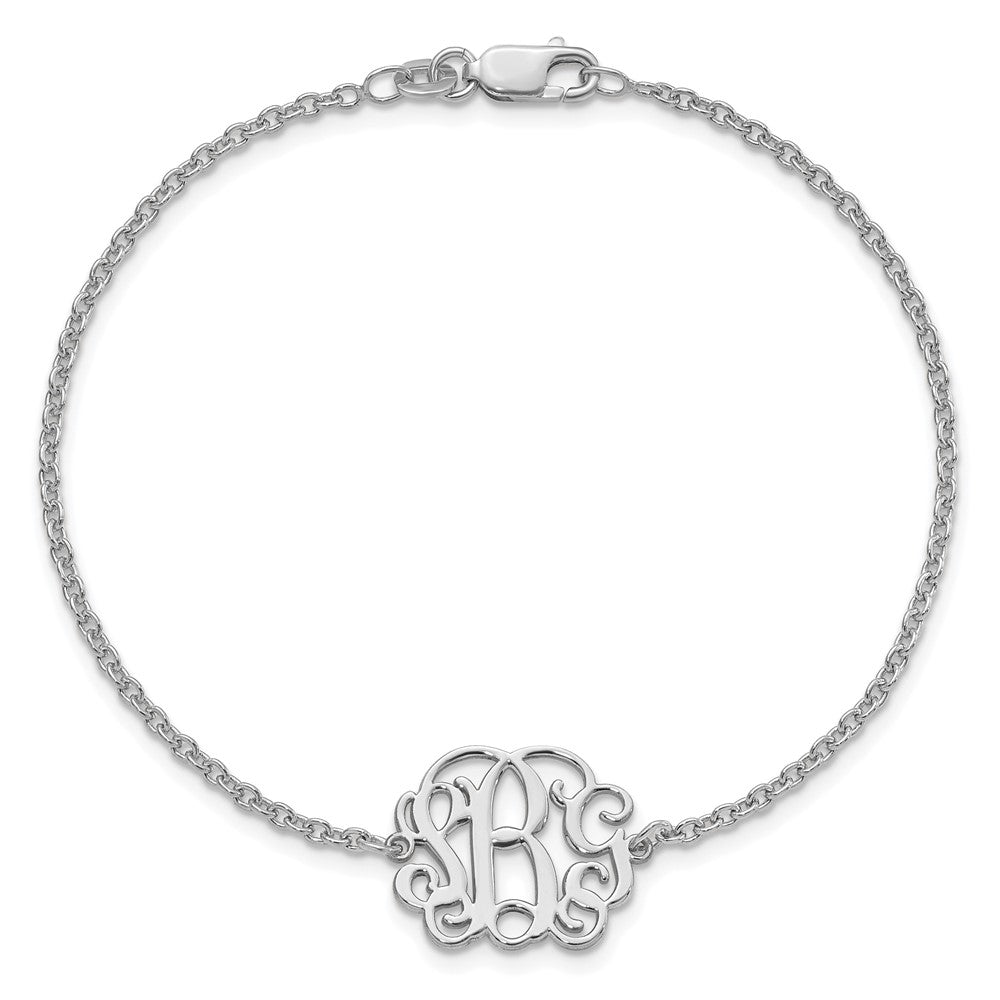 Sterlingsilber Silber/rhodiniert Monogramm Armband