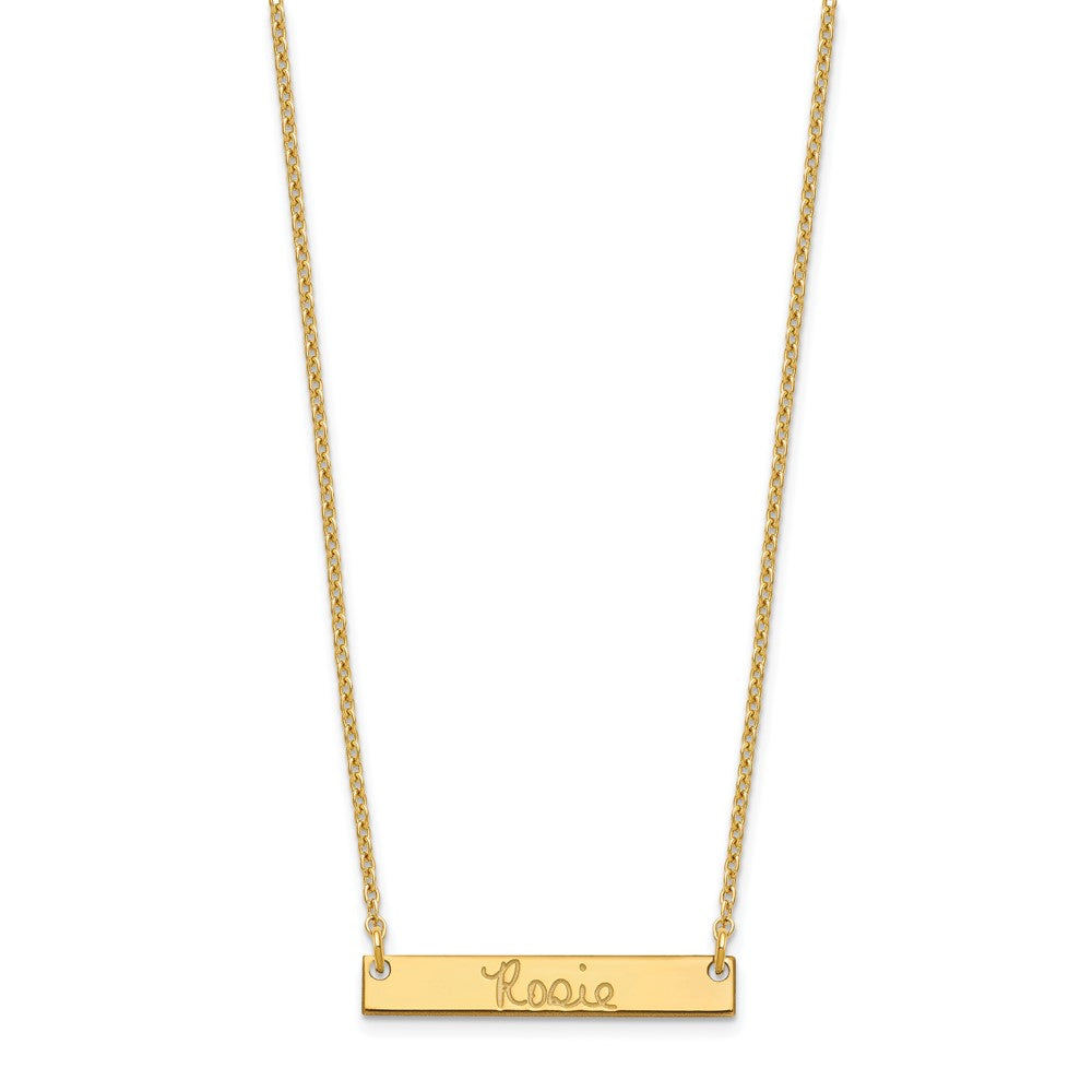 Vergoldet Sterlingsilber /gold Klein Signature Stab Halskette