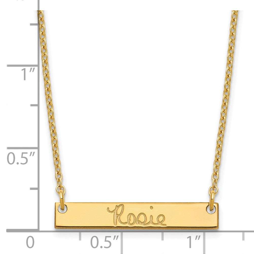 Vergoldet Sterlingsilber /gold Klein Signature Stab Halskette