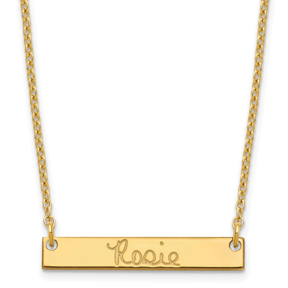 Vergoldet Sterlingsilber /gold Klein Signature Stab Halskette
