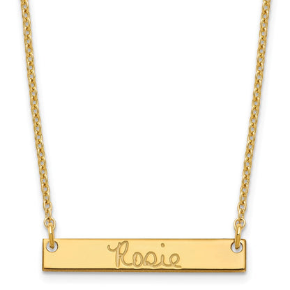 Vergoldet Sterlingsilber /gold Klein Signature Stab Halskette