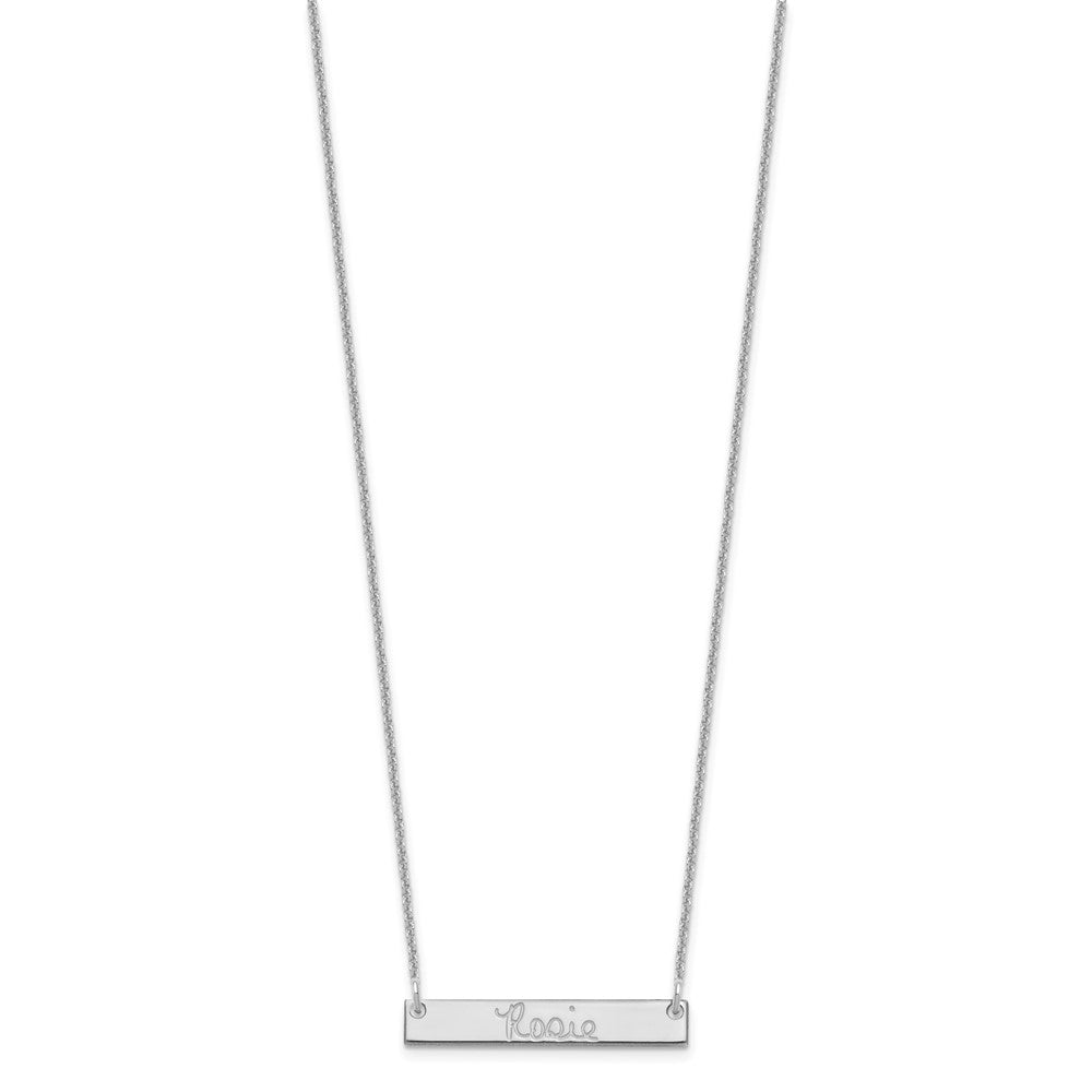 14K Weißgold Klein Signature Stab Halskette