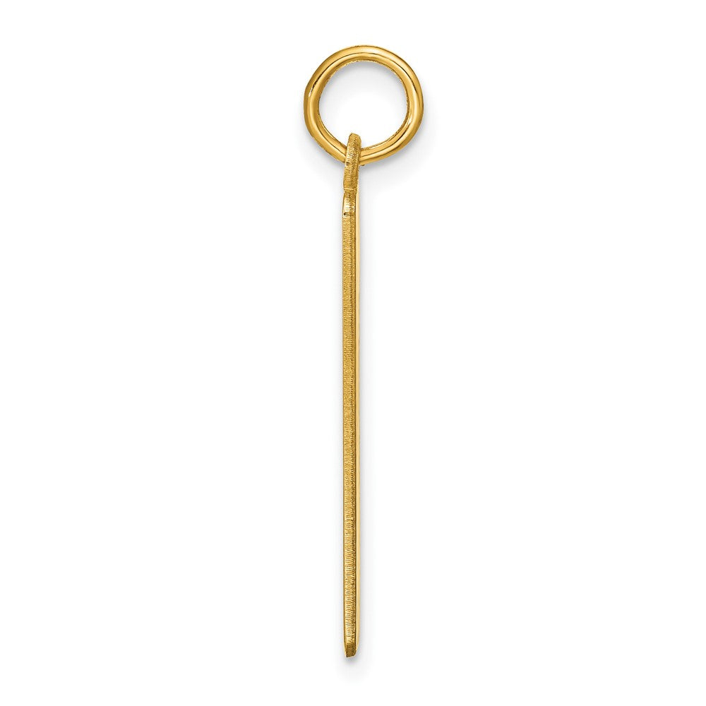 14K Gelbgold 14K Gelbgold Mittel Rohling Stab Charm