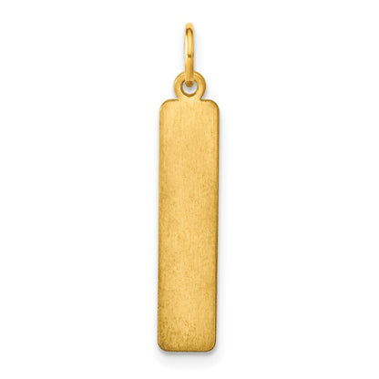 14K Gelbgold 14K Gelbgold Mittel Rohling Stab Charm