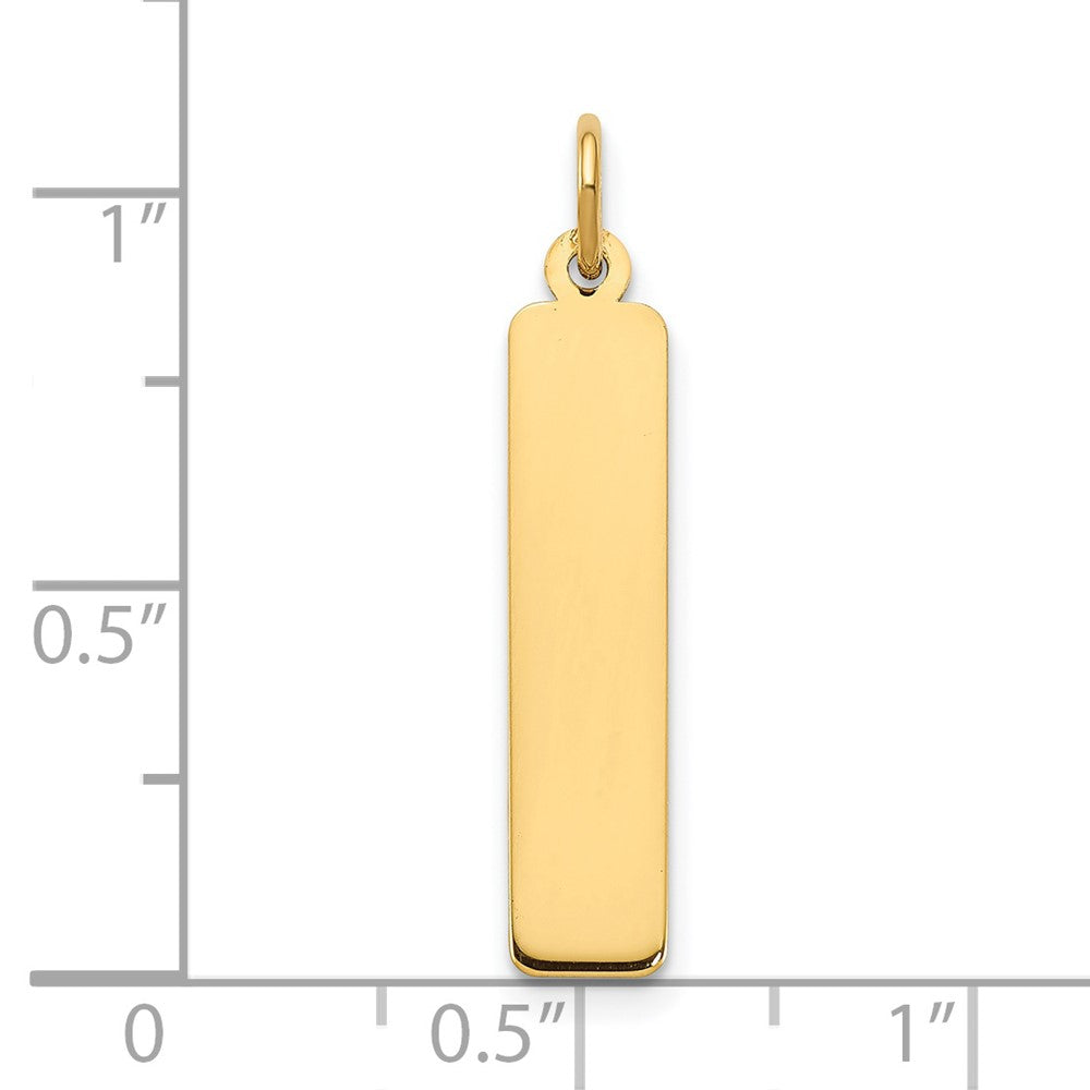 Vergoldet Sterlingsilber /gold Mittel Rohling Stab Charm