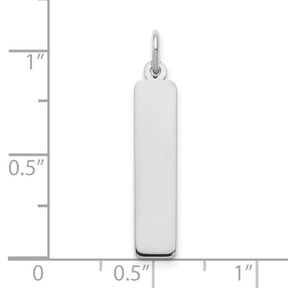 14K Weißgold 14K Weißgold Mittel Rohling Stab Charm