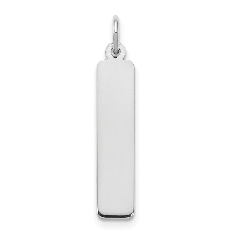 Sterlingsilber Silber/rhodiniert Mittel Rohling Stab Charm
