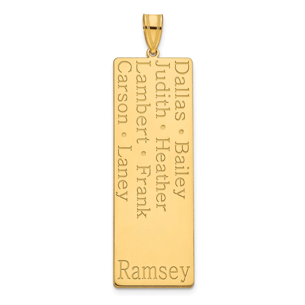 Vergoldet Sterlingsilber /gold 8 Name Familie Anhänger
