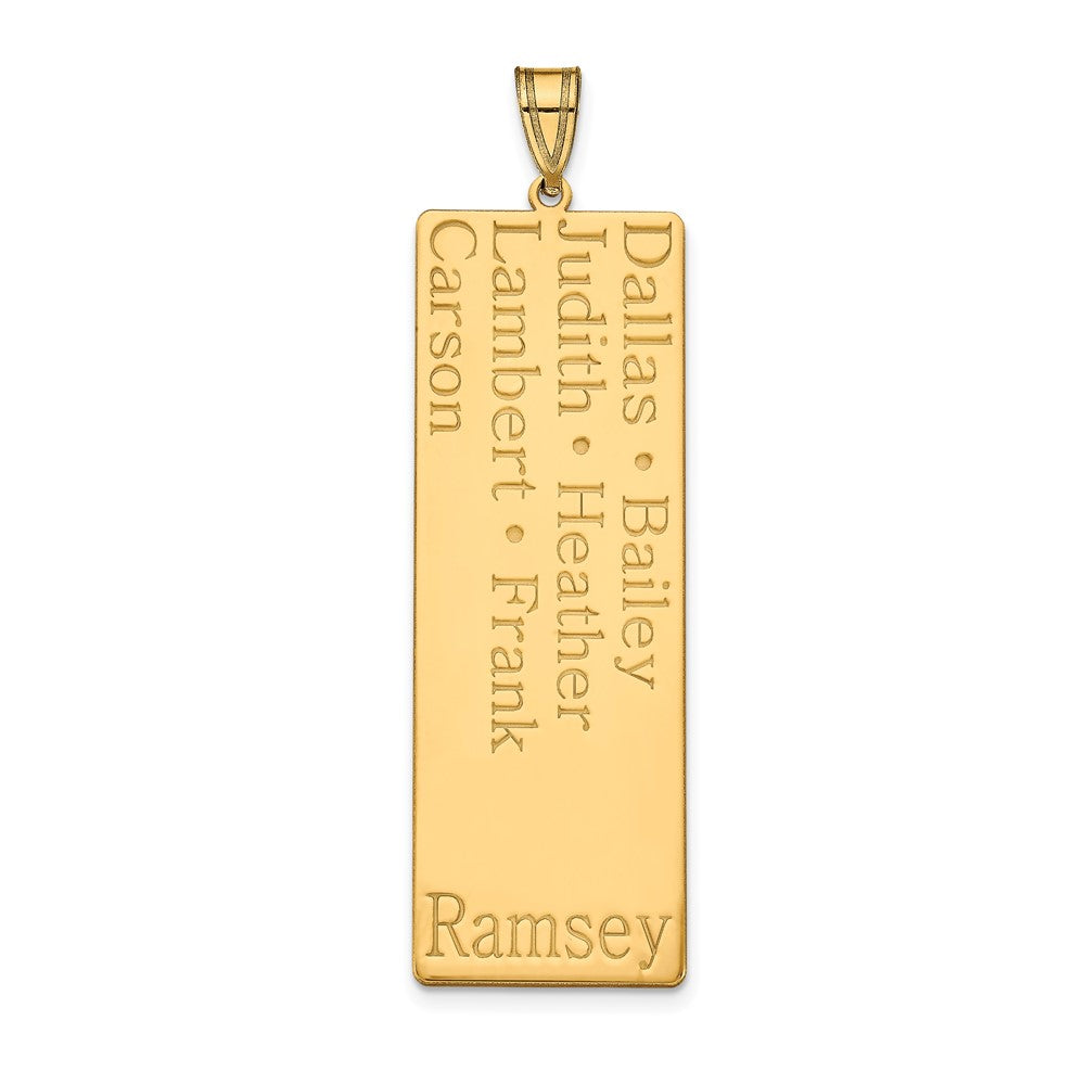 14K Gelbgold 7 Name Familie Anhänger