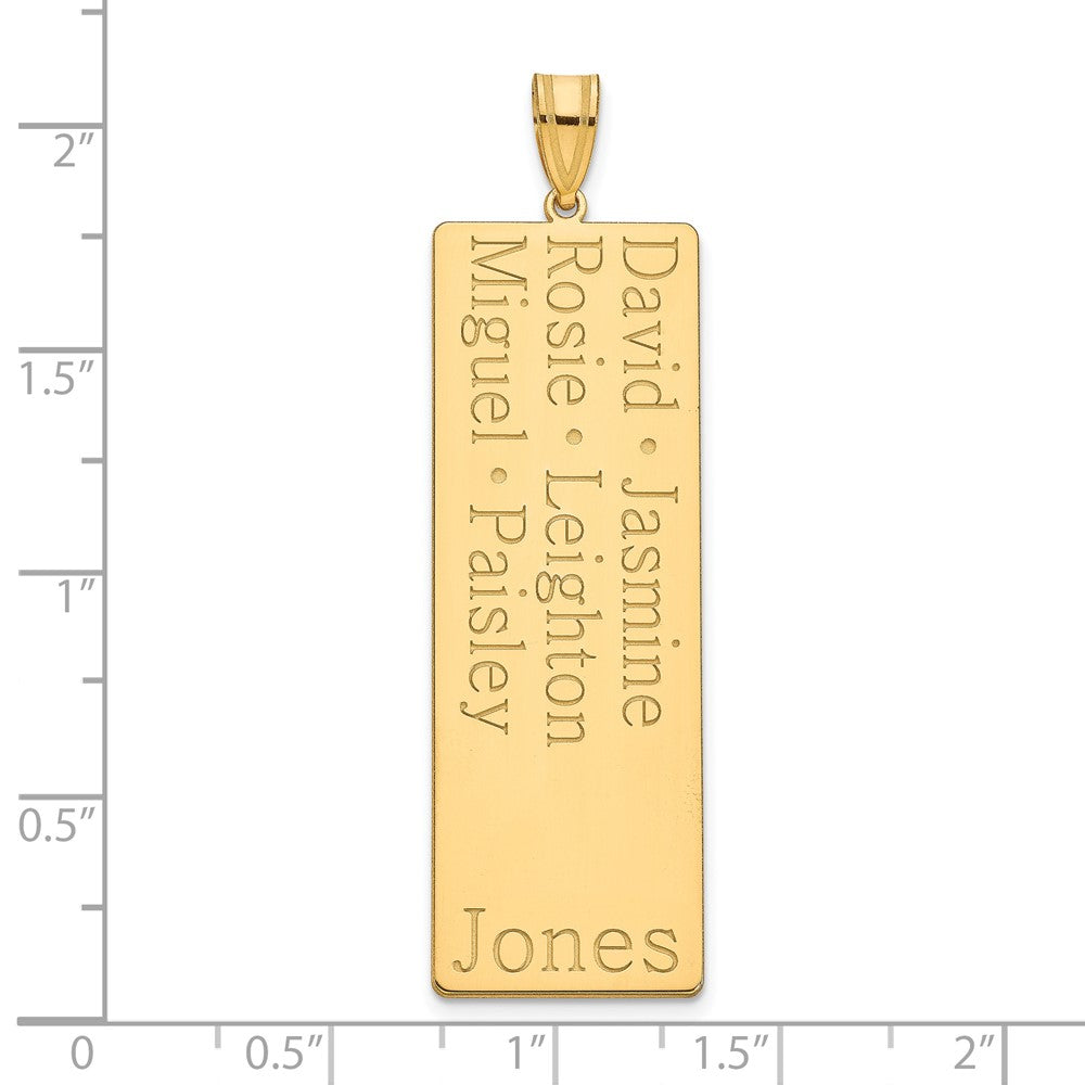 14K Gelbgold 6 Name Familie Anhänger