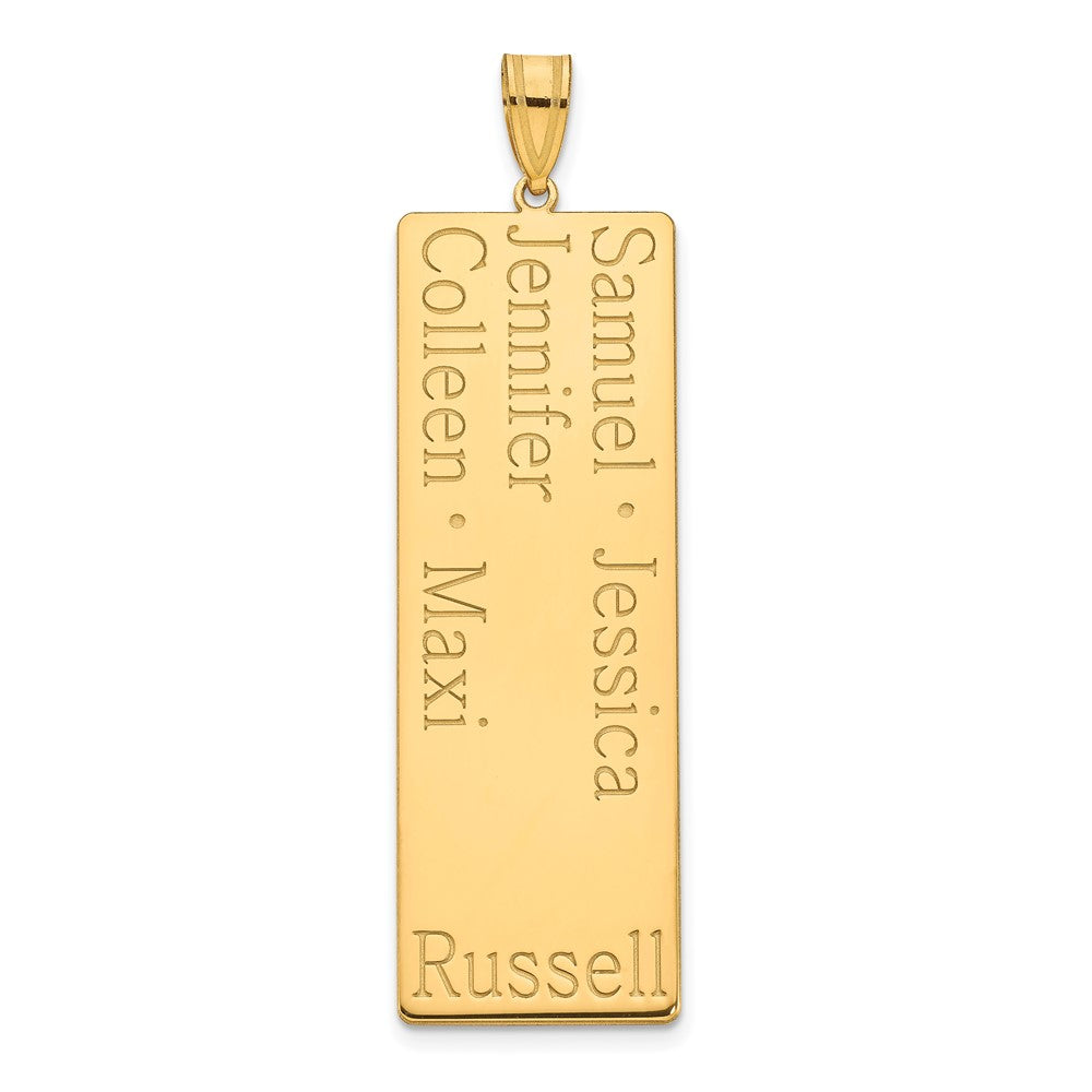 14K Gelbgold 5 Name Familie Anhänger