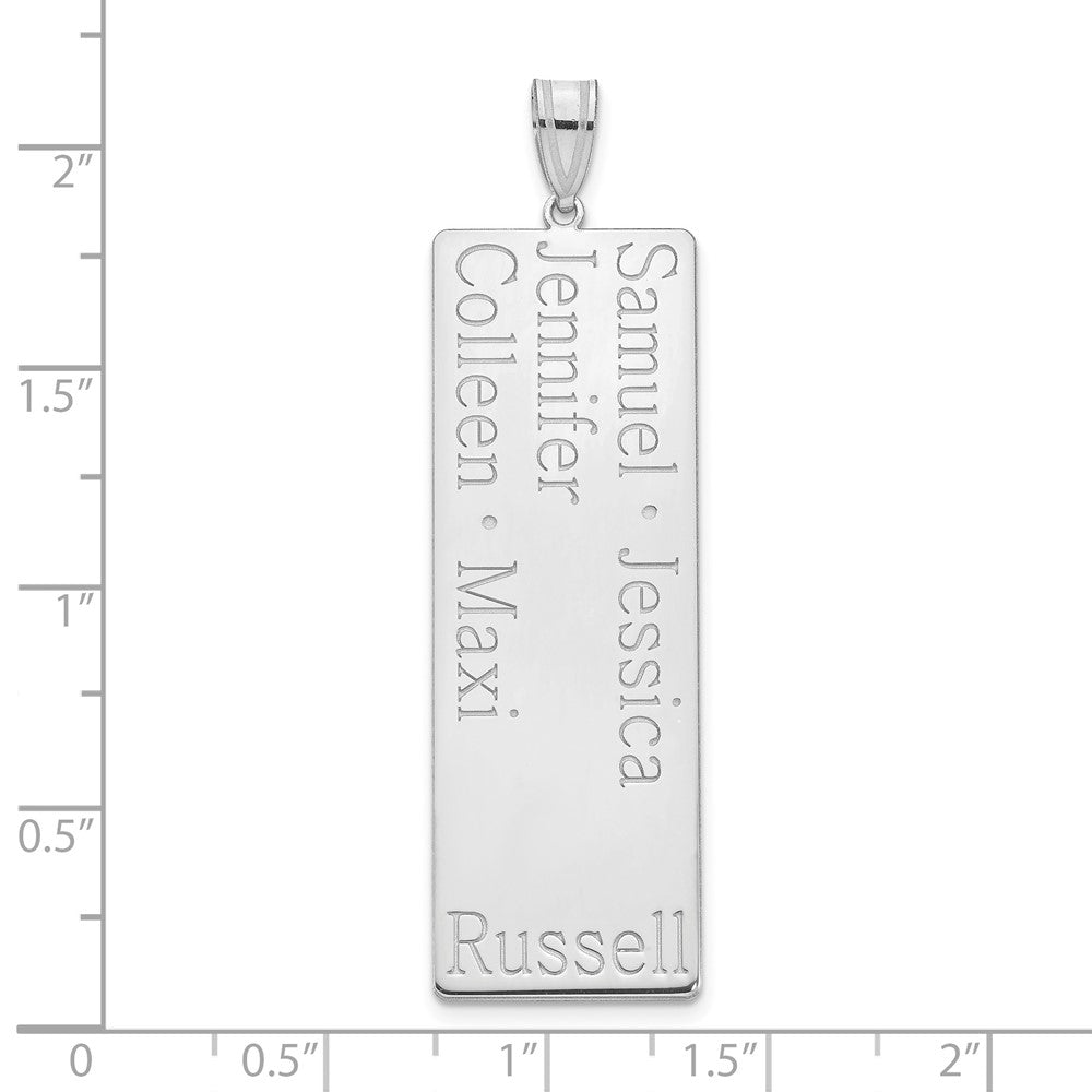Sterlingsilber Silber/rhodiniert 5 Name Familie Anhänger