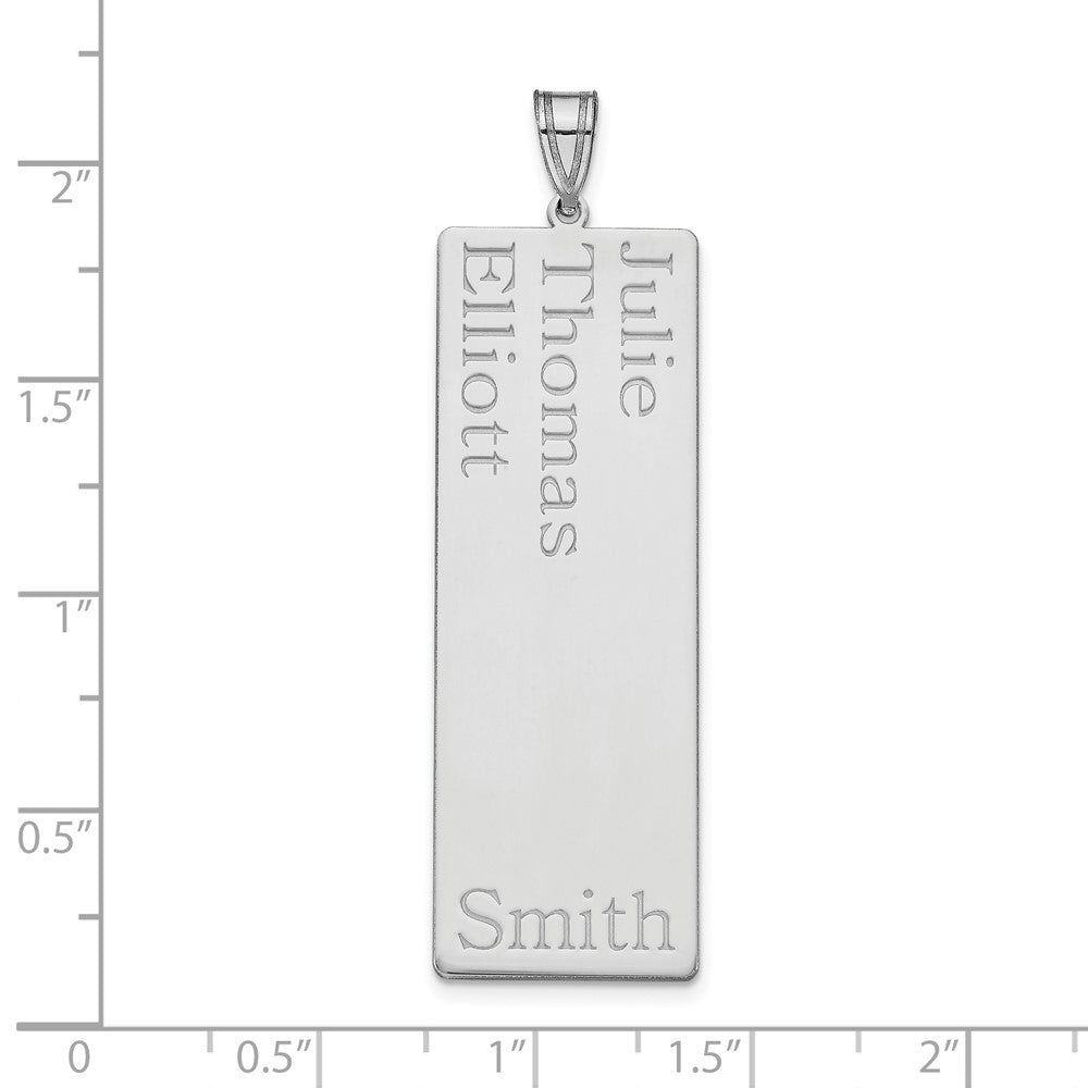 Sterlingsilber Silber/rhodiniert 3 Name Familie Anhänger