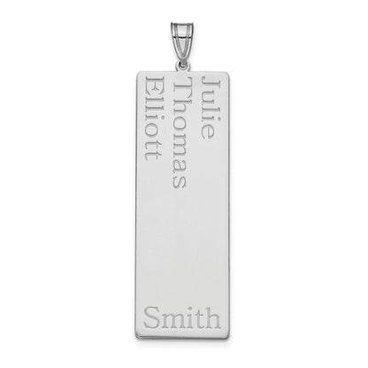 Sterlingsilber Silber/rhodiniert 3 Name Familie Anhänger