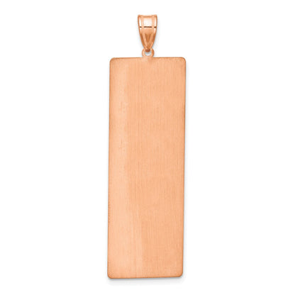 14K Roségold 2 Name Familie Anhänger