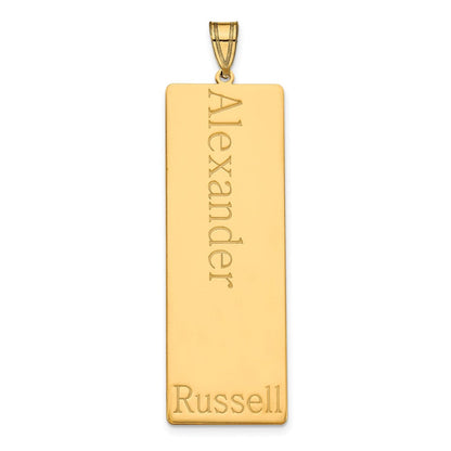 Vergoldet Sterlingsilber /gold 1 Name Familie Anhänger