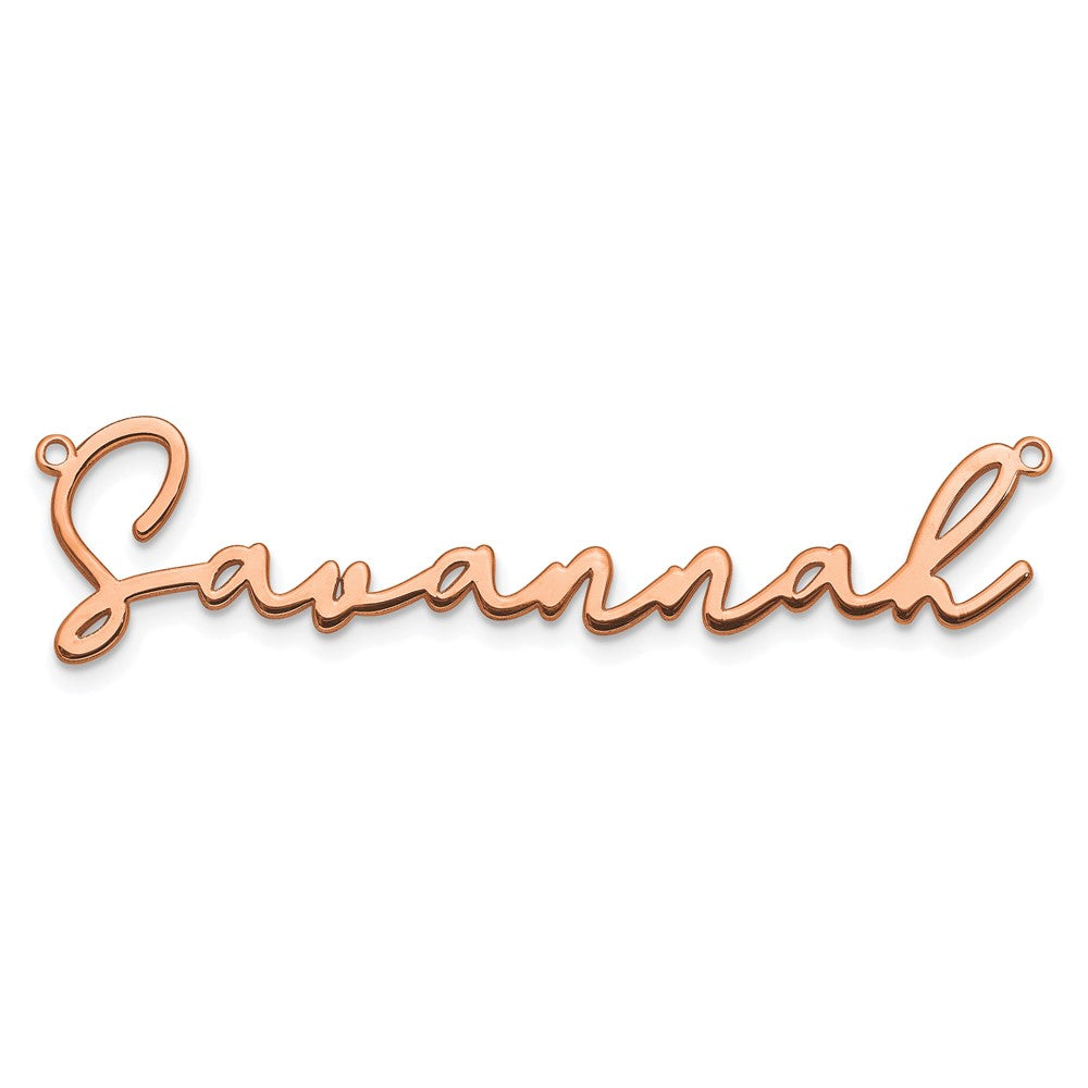 14K Roségold Bathinda Schriftart Name Platte