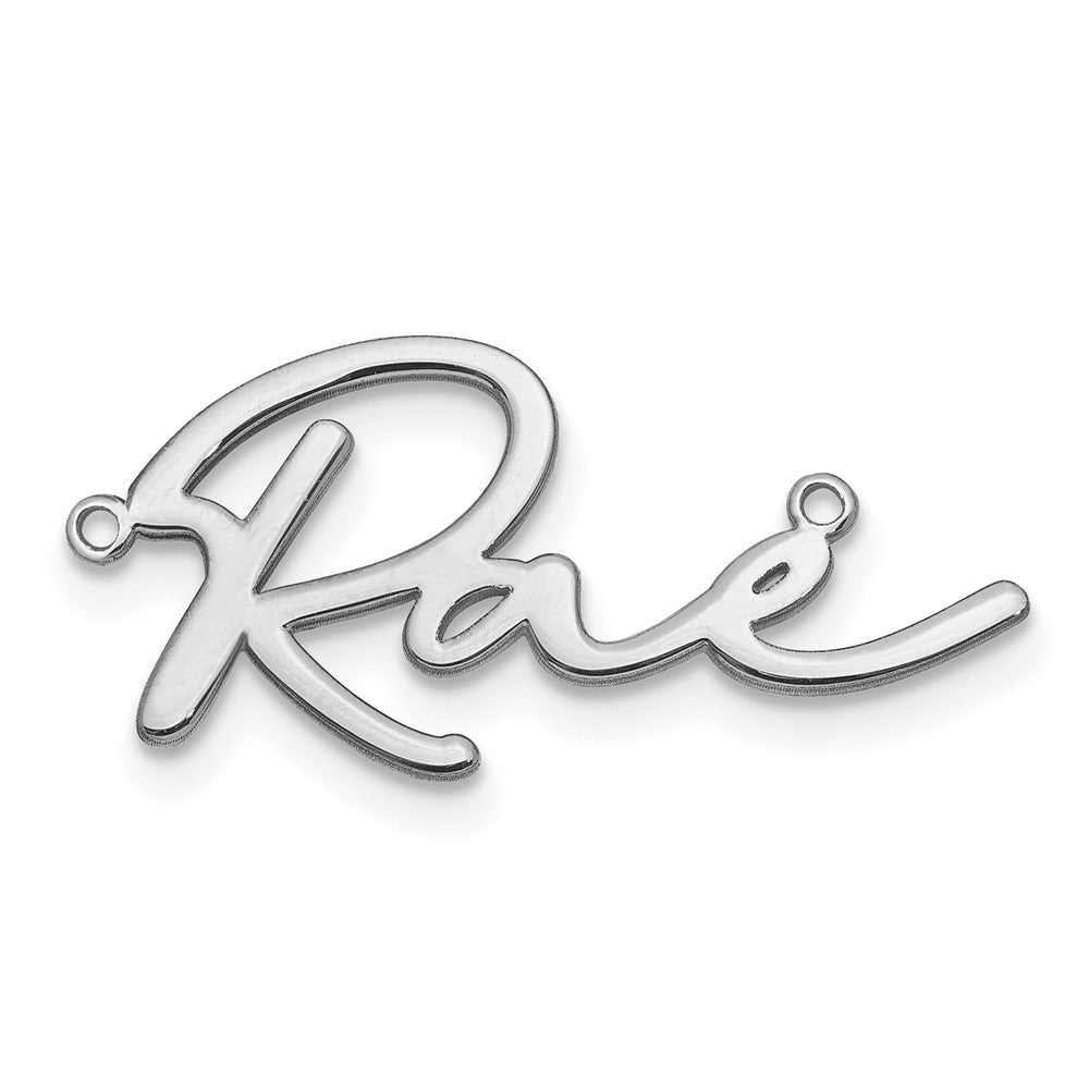 Sterlingsilber Silber/rhodiniert Poliert Bathinda Schriftart Name Platte