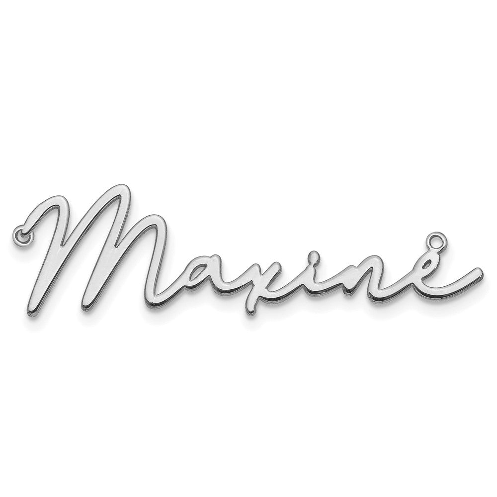 Sterlingsilber Silber/rhodiniert Poliert Bathinda Schriftart Name Platte