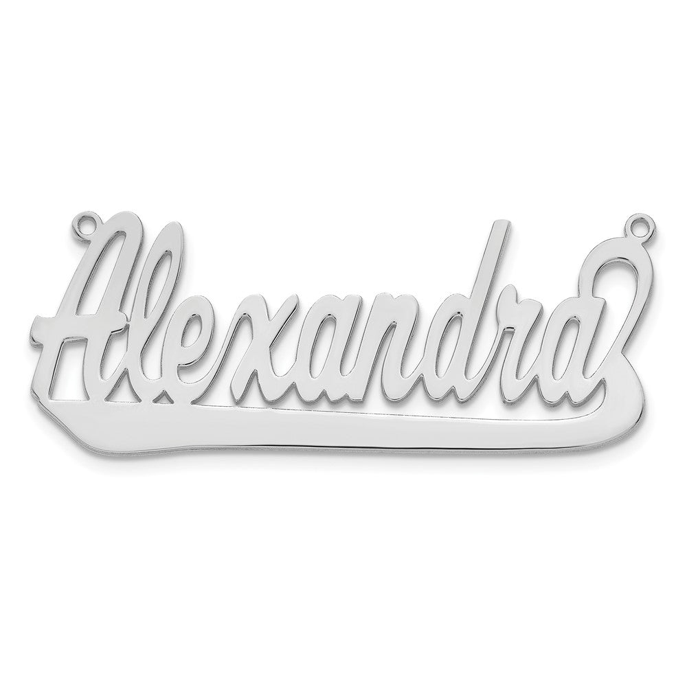 Vergoldet Sterlingsilber /gold Underlined Name Platte