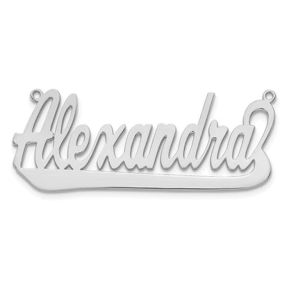 Vergoldet Sterlingsilber /gold Underlined Name Platte
