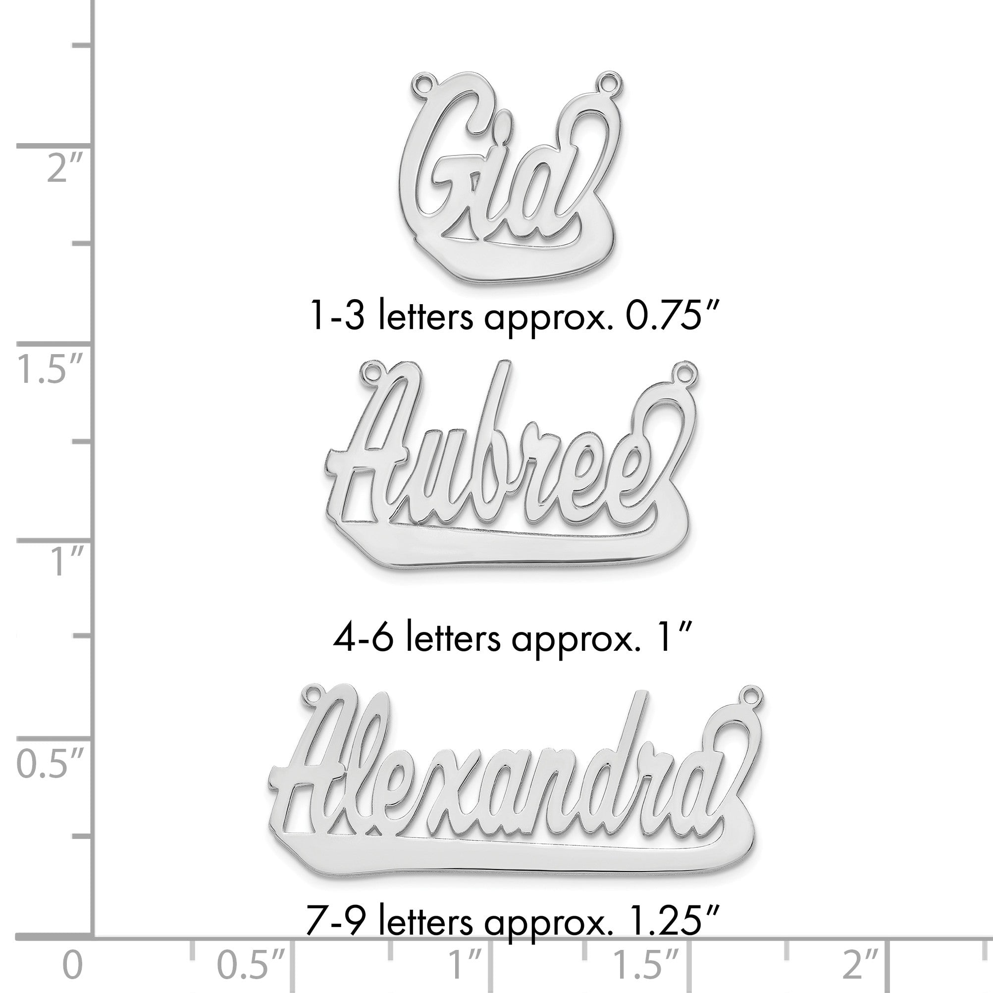 Vergoldet Sterlingsilber /gold Underlined Name Platte