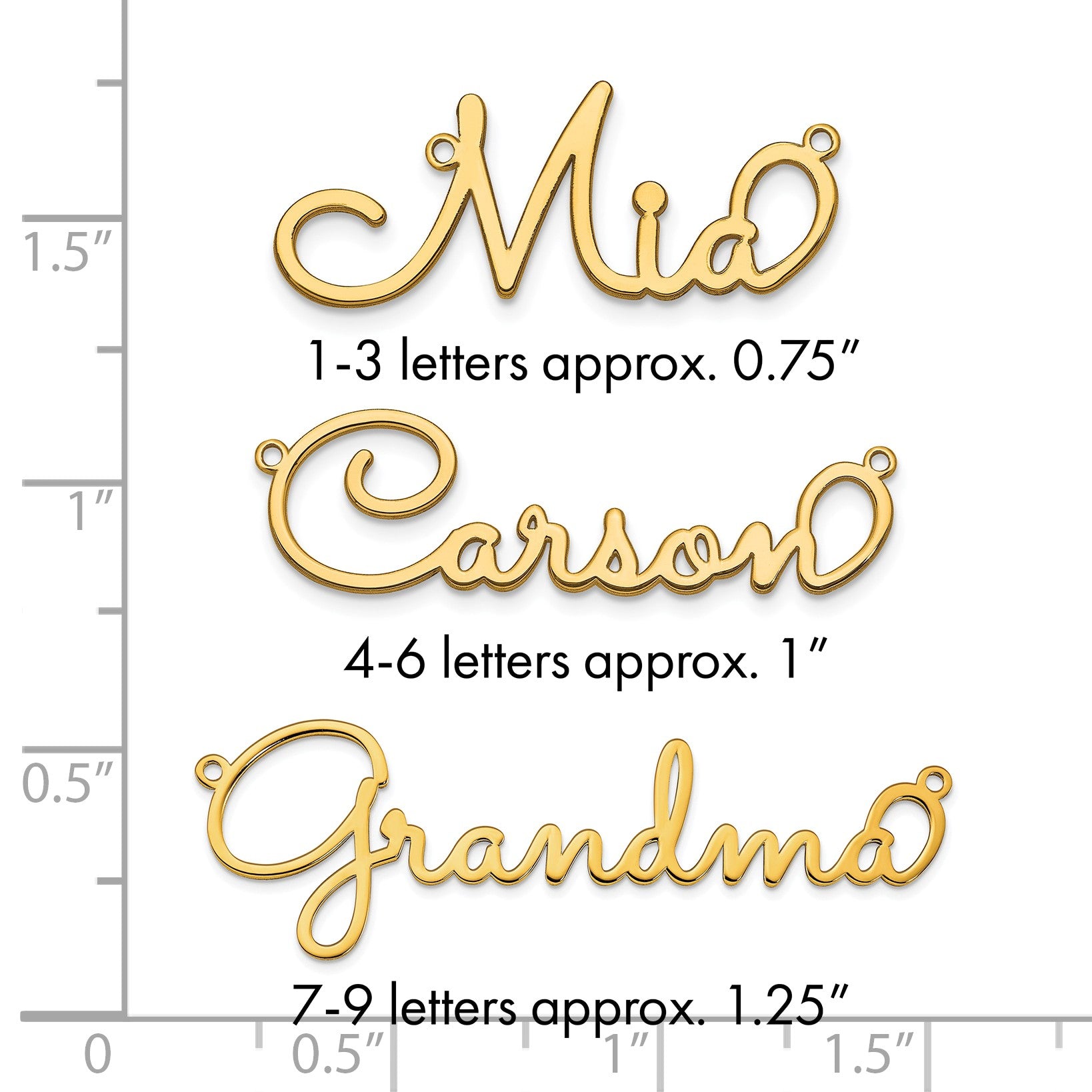 Vergoldet Sterlingsilber /gold Poliert Sacramento Schriftart Name Platte