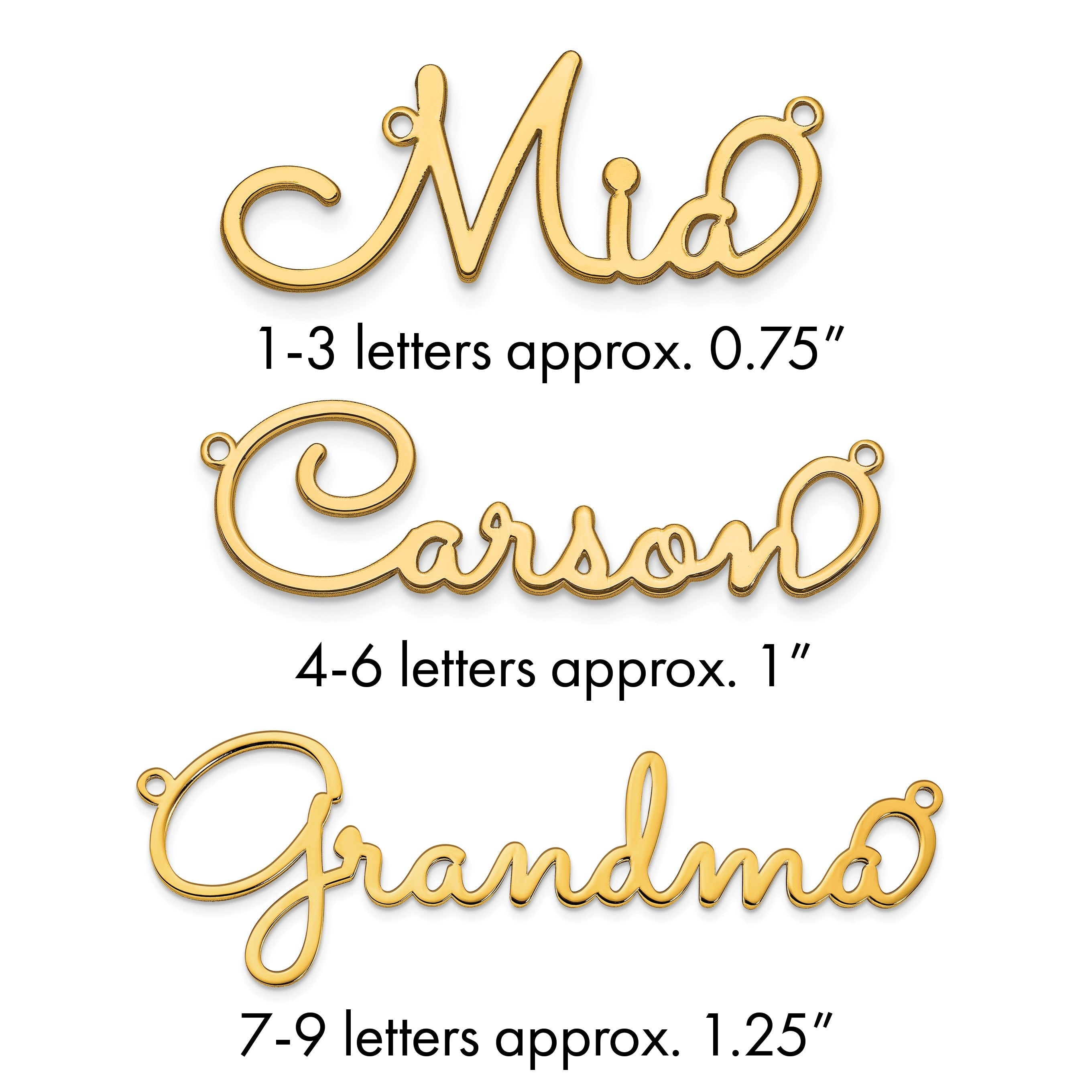 Vergoldet Sterlingsilber /gold Poliert Sacramento Schriftart Name Platte