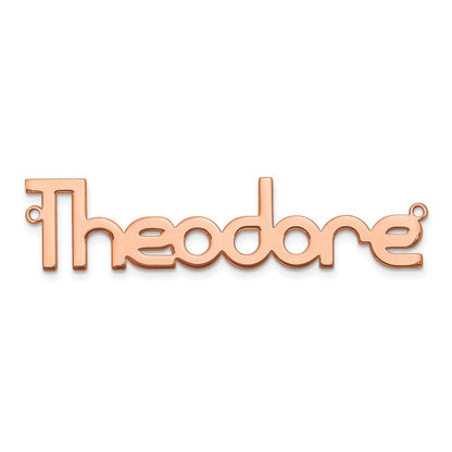 Roségoldbeschichtet Sterlingsilber /rose Poliert Name Platte