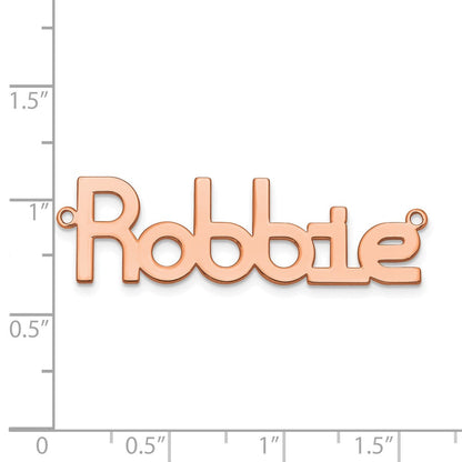 Roségoldbeschichtet Sterlingsilber /rose Poliert Name Platte
