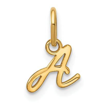 14K Gelbgold 14ky Upper Gehäuse Buchstabe A Initiale Charm