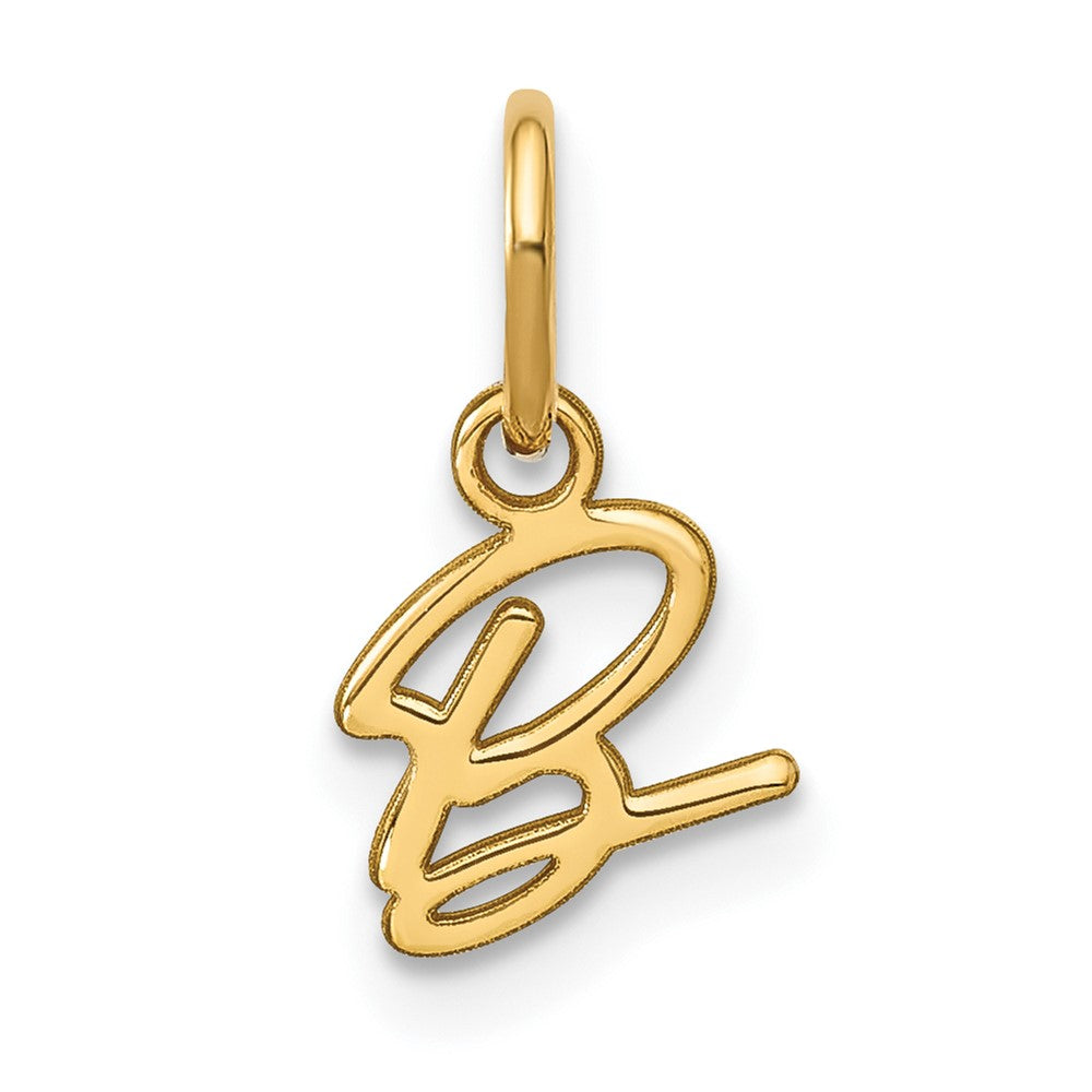 14K Gelbgold 14ky Upper Gehäuse Buchstabe B Initiale Charm