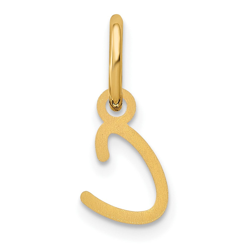 14K Gelbgold 14ky Upper Gehäuse Buchstabe C Initiale Charm