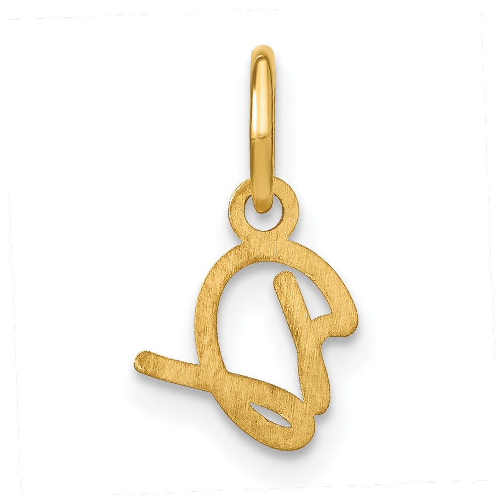 14K Gelbgold 14ky Upper Gehäuse Buchstabe D Initiale Charm