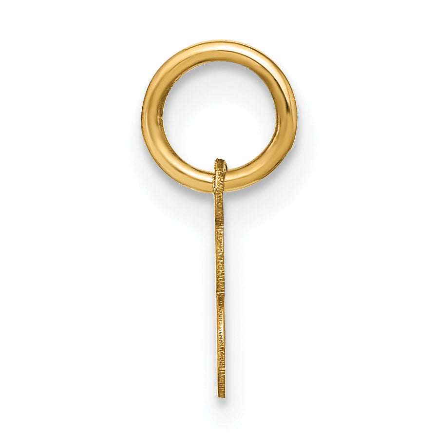 14K Gelbgold 14ky Upper Gehäuse Buchstabe E Initiale Charm