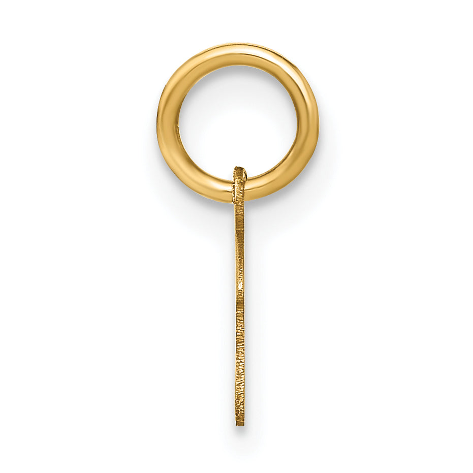 14K Gelbgold 14ky Upper Gehäuse Buchstabe F Initiale Charm