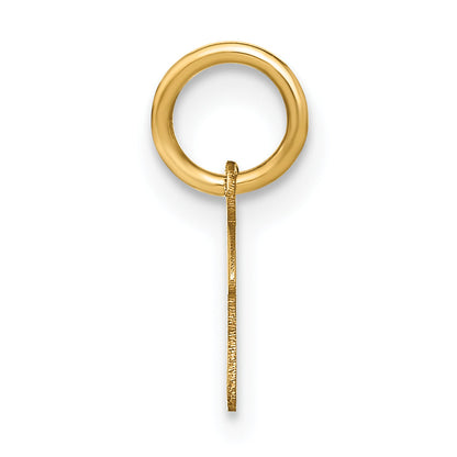 14K Gelbgold 14ky Upper Gehäuse Buchstabe F Initiale Charm
