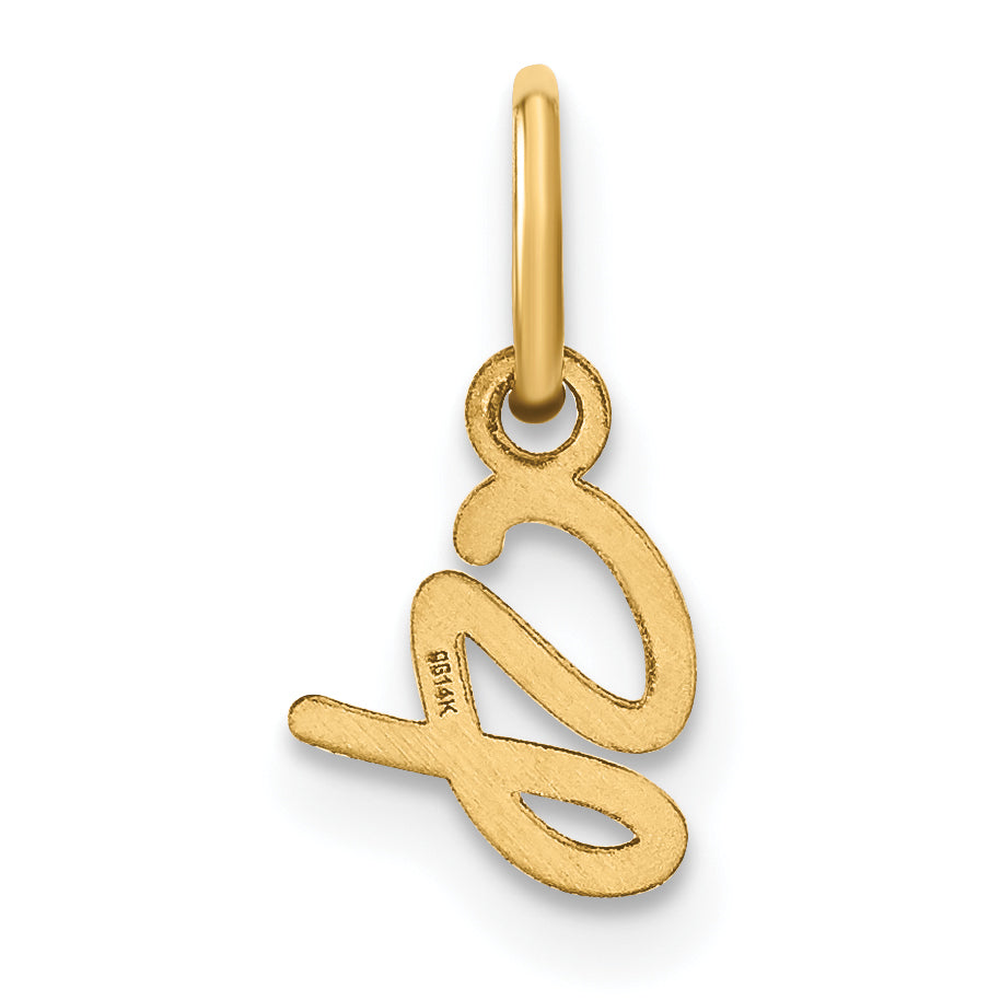 14K Gelbgold 14ky Upper Gehäuse Buchstabe G Initiale Charm
